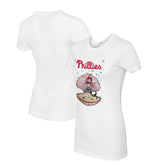 White Philadelphia Phillies Tiny Turnip Women's Mermaid T-Shirt