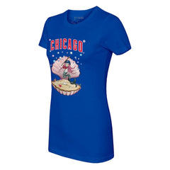 Royal Chicago Cubs Tiny Turnip Women's Mermaid T-Shirt
