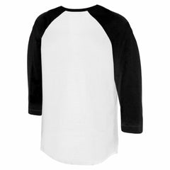 White/Black Baltimore Orioles Tiny Turnip Unisex Triceratops 3/4-Sleeve Raglan T-Shirt