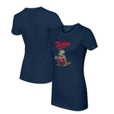 Navy Minnesota Twins Tiny Turnip Women's Triceratops T-Shirt