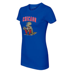 Royal Chicago Cubs Tiny Turnip Women's Triceratops T-Shirt
