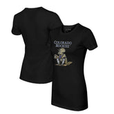 Black Colorado Rockies Tiny Turnip Women's Triceratops T-Shirt