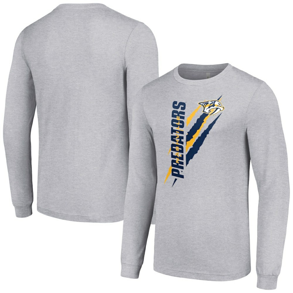 NHL Nashville Predators Starter Color Scratch Long-Sleeve T-Shirt