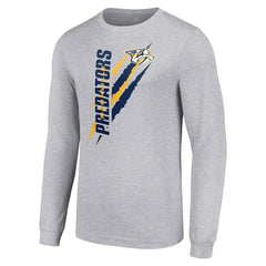 NHL Nashville Predators Starter Color Scratch Long-Sleeve T-Shirt