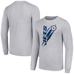 NHL Winnipeg Jets Starter Color Scratch Long-Sleeve T-Shirt