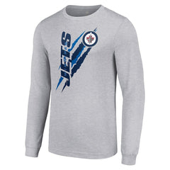 NHL Winnipeg Jets Starter Color Scratch Long-Sleeve T-Shirt