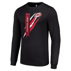 NHL Carolina Hurricanes Starter Color Scratch Long-Sleeve T-Shirt