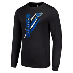 NHL St. Louis Blues Starter Color Scratch Long-Sleeve T-Shirt