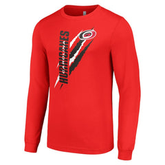 NHL Carolina Hurricanes Starter Color Scratch Long-Sleeve T-Shirt
