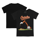 Black Baltimore Orioles Tiny Turnip Youth Excavator T-Shirt