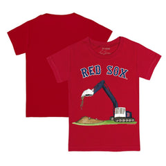 Red Boston Red Sox Tiny Turnip Youth Excavator T-Shirt