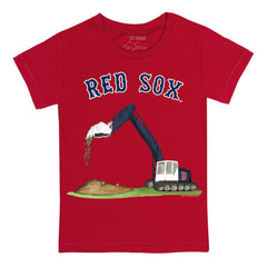 Red Boston Red Sox Tiny Turnip Youth Excavator T-Shirt