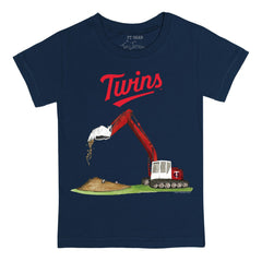 Navy Minnesota Twins Tiny Turnip Youth Excavator T-Shirt