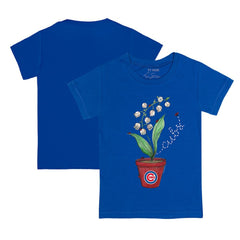 Royal Chicago Cubs Tiny Turnip Youth Lilies & Ladybugs T-Shirt