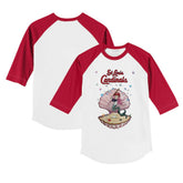 White/Red St. Louis Cardinals Tiny Turnip Youth Mermaid 3/4-Sleeve Raglan T-Shirt