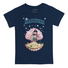 Navy Seattle Mariners Tiny Turnip Youth Mermaid T-Shirt