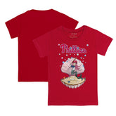 Red Philadelphia Phillies Tiny Turnip Youth Mermaid T-Shirt