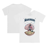 White Seattle Mariners Tiny Turnip Youth Mermaid T-Shirt