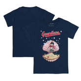 Navy Cleveland Guardians Tiny Turnip Youth Mermaid T-Shirt