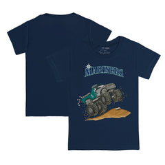Navy Seattle Mariners Tiny Turnip Youth Monster Truck T-Shirt