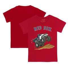 Red Boston Red Sox Tiny Turnip Youth Monster Truck T-Shirt