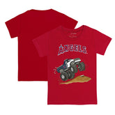 Red Los Angeles Angels Tiny Turnip Youth Monster Truck T-Shirt