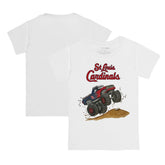 White St. Louis Cardinals Tiny Turnip Youth Monster Truck T-Shirt