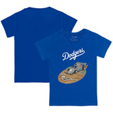 Royal Los Angeles Dodgers Tiny Turnip Youth Race Car T-Shirt
