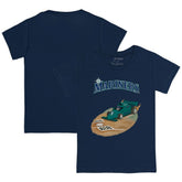 Navy Seattle Mariners Tiny Turnip Youth Race Car T-Shirt