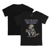 Black Colorado Rockies Tiny Turnip Youth Triceratops T-Shirt