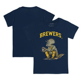 Navy Milwaukee Brewers Tiny Turnip Youth Triceratops T-Shirt