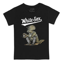 Black Chicago White Sox Tiny Turnip Youth Triceratops T-Shirt