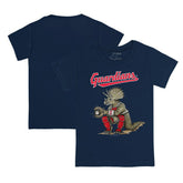 Navy Cleveland Guardians Tiny Turnip Youth Triceratops T-Shirt