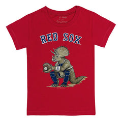Red Boston Red Sox Tiny Turnip Youth Triceratops T-Shirt