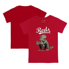 Red Cincinnati Reds Tiny Turnip Youth Triceratops T-Shirt