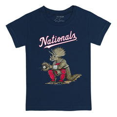 Navy Washington Nationals Tiny Turnip Youth Triceratops T-Shirt