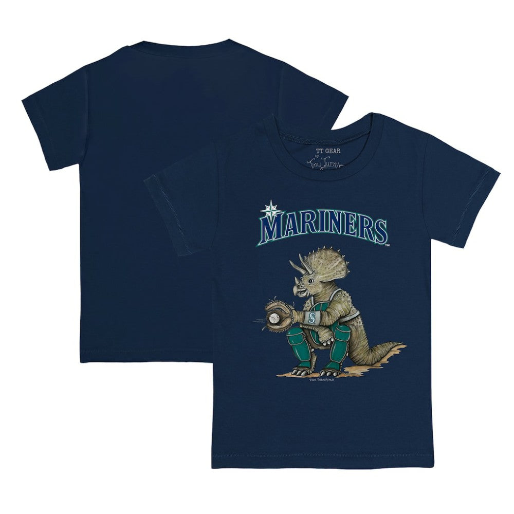 Navy Seattle Mariners Tiny Turnip Youth Triceratops T-Shirt
