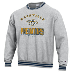 NHL Nashville Predators Champion Reverse Weave Yarn Dye Pullover Sweatshirt