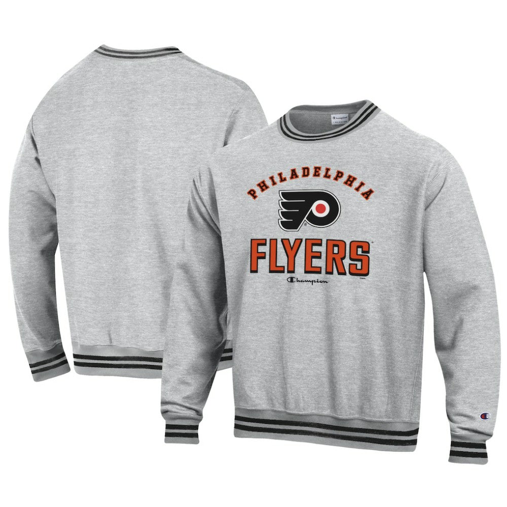 NHL Philadelphia Flyers Champion Reverse Weave Yarn Dye Pullover Sweatshirt