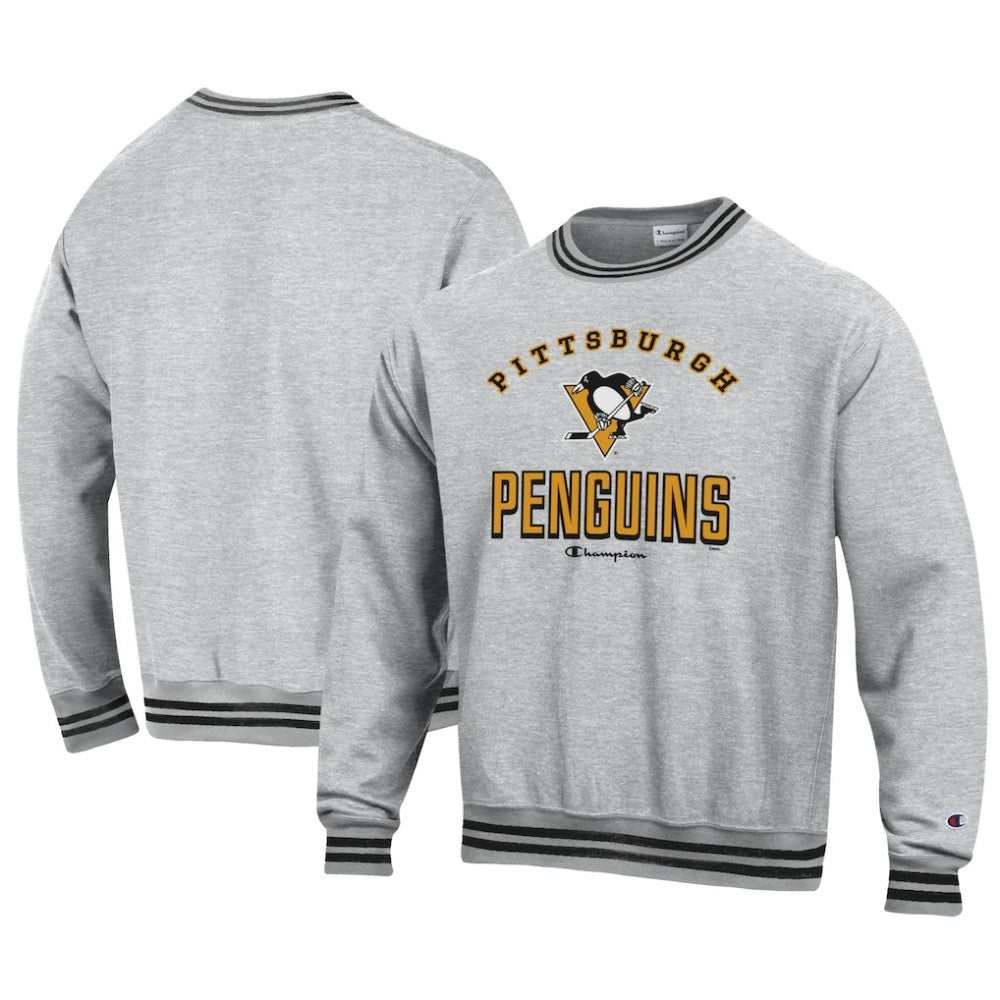 NHL Pittsburgh Penguins Champion Reverse Weave Yarn Dye Pullover Sweatshirt