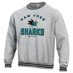 NHL San Jose Sharks Champion Reverse Weave Yarn Dye Pullover Sweatshirt