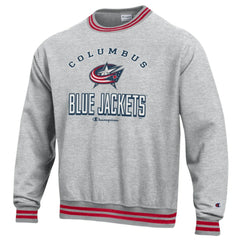 NHL Columbus Blue Jackets Champion Reverse Weave Yarn Dye Pullover Sweatshirt