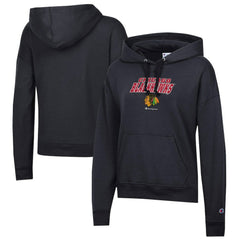 NHL Chicago Blackhawks Champion Women's Powerblend Fleece Pullover Hoodie