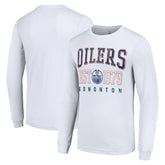 NHL Edmonton Oilers Starter Retro Graphic Long Sleeve Crew T-Shirt