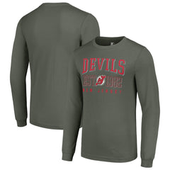 NHL New Jersey Devils Starter Retro Graphic Long Sleeve Crew T-Shirt