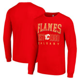 NHL Calgary Flames Starter Retro Graphic Long Sleeve Crew T-Shirt