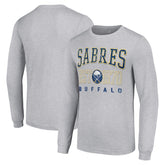 NHL Buffalo Sabres Starter Retro Graphic Long Sleeve Crew T-Shirt