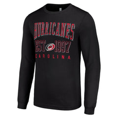 NHL Carolina Hurricanes Starter Logo Graphic Long Sleeve T-Shirt