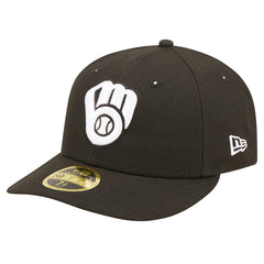Black Milwaukee Brewers New Era Low Profile 59FIFTY Fitted Hat