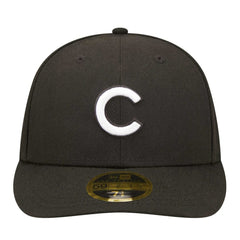 Black Chicago Cubs New Era Low Profile 59FIFTY Fitted Hat